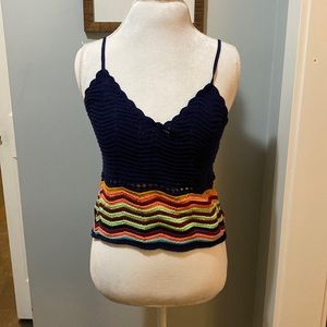 Mossimo Knit Cropped Top Size M